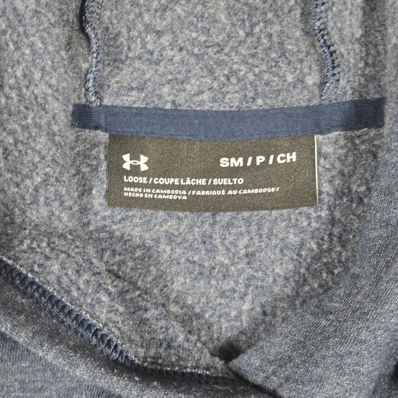 Under Armour Project Rock Brahma Bull Cropped Fleece Hoodie Womens S - Picture 5 of 8